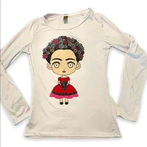 Poloni boutique Flower Girl Long Sleeve Tee